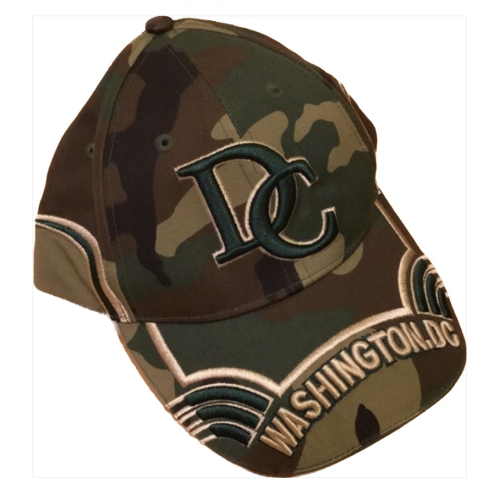 Camouflage Green Washington DC Baseball Cap Unisex NWOT